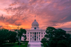 Alabama Statehouse Fiery Sunrise