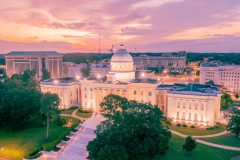 Alabama State Capitol Aerial Sunrise