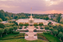 Atlanta Temple at Golden Hour