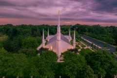 Chicago Golden Aerial Sunset