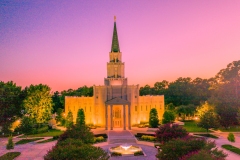 Houston Texas Temple at Dusk