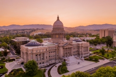 Idaho Capitol Golden Sunrise