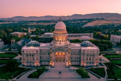 Idaho Capitol Dawn Closeup