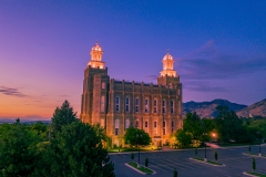 Logan Utah at Dusk
