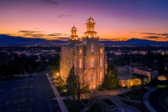 Logan Utah Golden Sunset