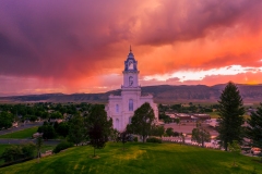 Manti Rainstorm Sunset