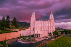 Manti Rainstorm Sunset Reflection