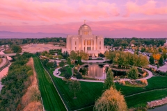 Meridian Fall Colors at Dusk