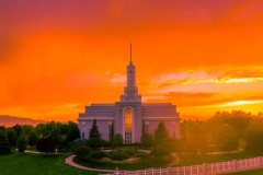 Mount Timpanogos Fiery Sunset