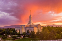 Mount Timpanogos Rainstorm Sunset