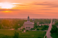 Nauvoo Aerial Sunrise