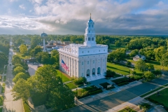 Nauvoo Golden Hour Aerial