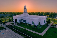 Oklahoma Aerial Fiery Sunset