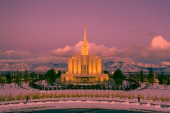 Oquirrh Mountain Wintry Dusk