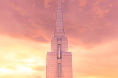 Oquirrh Mountain House of the Lord Spire Closeup