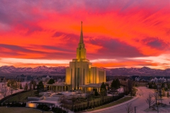 Oquirrh Mountain Stunning Sunset