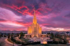 Oquirrh Mountain Stunning Sunset