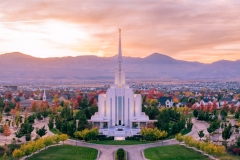 Oquirrh Mountain Fall Colors Sunset