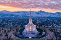 Oquirrh Mountain Fall Colors Sunset