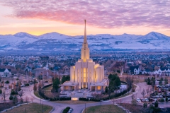Oquirrh Mountain Fall Colors Sunset