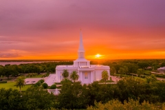 Orlando Temple Stunning Sunset