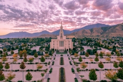 Payson Fall Colors Aerial Sunrise