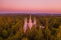 Portland Oregon Temple at Dawn