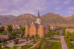 Provo City Center Spring Golden Hour