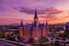 Provo City Center Stunning Sunset