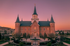 Provo City Center Spring Dawn