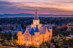 Provo City Center Autumn Sunset