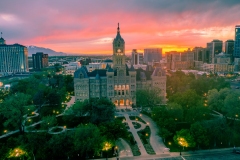Salt Lake County Spring Sunset