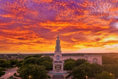 San Antonio Texas Temple Stunning Sunset Closeup