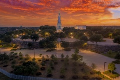 San Antonio Texas Temple Stunning Sunset