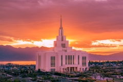 Saratoga Springs Fiery Sunrise Closeup