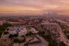LA Exposition Park and Skyline