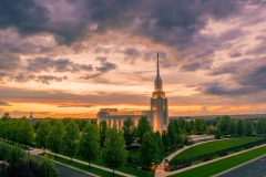 Twin Falls Summer Rainstorm Sunset