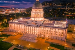 Utah Capitol at Dusk