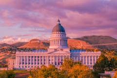 Utah Capitol Fall Colors Closeup